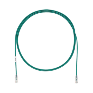 Cable de Parcheo TX6, UTP Cat6, Diámetro Reducido (28AWG), Color Verde, 2.13 Metros (7 Pies)