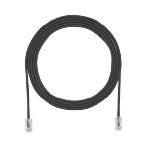 Cable de Parcheo UTP Cat6A, CM/LSZH, Diámetro Reducido (28AWG), Color Negro, 3.66 Metros (12 Pies)