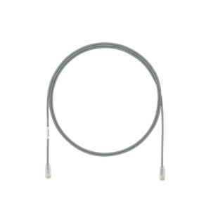 Cable de Parcheo UTP Cat6A, CM/LSZH, Diámetro Reducido (28AWG), Color Gris, 4.57 Metros (15 Pies)
