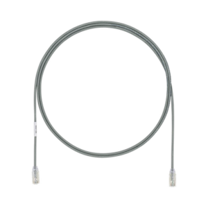 Cable de Parcheo UTP Cat6A, CM/LSZH, Diámetro Reducido (28AWG), Color Gris, 1.83 Metros (6 Pies)