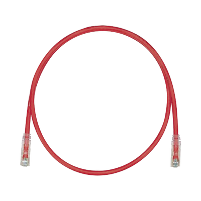 Cable de Parcheo TX6, UTP Cat6, 24 AWG, CM, Color Rojo, 30.48 Metros (100 Pies)