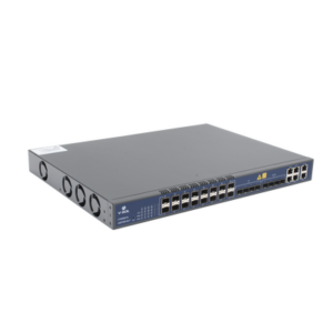 OLT de 16 puertos EPON con 12 puertos Uplink (4 puertos Gigabit Ethernet + 4 puertos SFP + 4 puertos SFP+) , hasta 1,024 ONUS