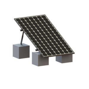 Montaje para Panel Solar, Riel “8” de 1400mm para Módulos con Espesor de 35mm, Velocidad de Viento Máx. 136km/h (20° a 45°)