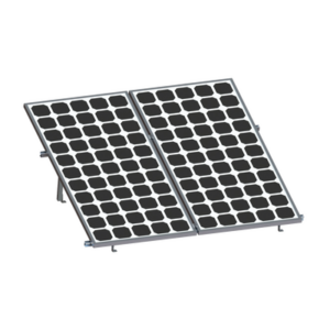 Montaje para 2 Paneles Solares, Riel “8” de 2700mm para Módulos con Espesor de 30-35mm, Velocidad de Viento Máx. 136km/h