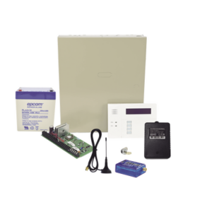 (1 Año datos ILIMITADO INCLUIDO) Kit Vista48LA con comunicador MINI012G, Teclado, Gabinete y Transformador