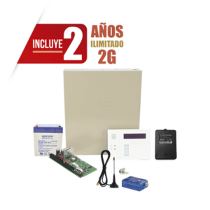 (2 Años datos ILIMITADO INCLUIDO) Kit Vista48LA con comunicador MINI012G, Teclado, Gabinete, Bateria y Transformador