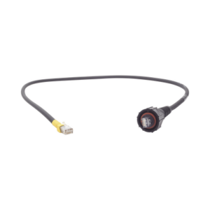 Patch Cord Industrial “Ruggedized” a Plug Modular, Cat6, de 3 ft, Color Negro