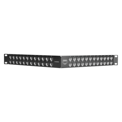 Patch Panel UTP Z-MAX Precargado con Jacks Categoría 6, de 48 puertos, Angulado, 1UR