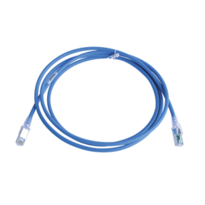 Patch Cord Z-MAX Cat6A S/FTP, CM/LS0H, 2.13 Metros (7 Pies), Color Azul, Versión Bulk (Sin Empaque Individual)