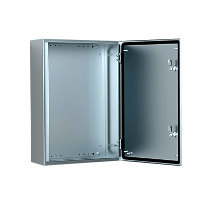 Gabinete de Acero Inoxidable 304L ASR IP66 / 600x400x210 mm (23.6×15.7×8.3 in) / 2 Cerraduras / Montaje Placa 2 mm
