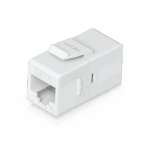 Keystone Coupler Cat6 Pass-Through para Cable Ethernet, Instalación Snap-In en Patch Panel, Paquete con 12 Piezas