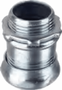 Conector de Compresión de Acero Galvanizado para Pared Delgada de 1/2″ ( 13 mm).