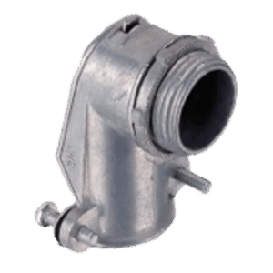 Conector Curvo para Tubo Flexible Metálico de 1/2″ (13 mm).