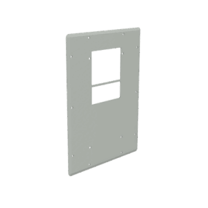 Placa Adaptadora de Aluminio con Corte para Aire Acondicionado T20, Gabinetes ComLine OSP, 838 x 381mm Con Junta de Espuma y Hardware Inoxidable