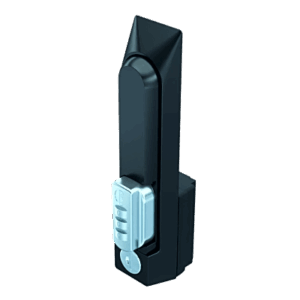 Chapa de Seguridad para Gabinete Con Combinación de 3 Dígitos / Control Llave Maestra / Acero Negro Texturizado / Dimensiones 7.50 x 1.38 x 2.50 in