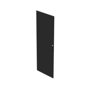 Puerta Sólida para ProLine V/D / 2000×700 mm (78.7×27.6 in) / Acero Negro RAL 9005 / cUL Listed / EIA RS-310-D