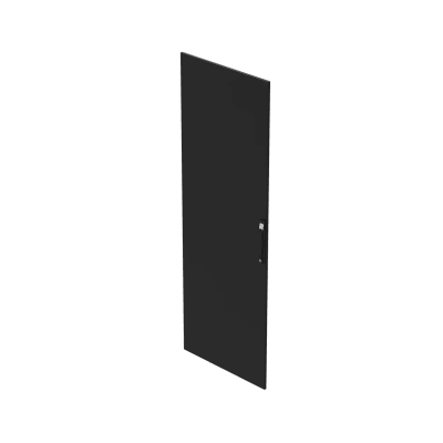 Puerta Sólida para ProLine V/D / 2000×700 mm (78.7×27.6 in) / Acero Negro RAL 9005 / cUL Listed / EIA RS-310-D