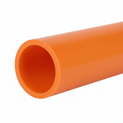 Ducto para Fibra Óptica 3/4″ Liso RD11, Color Naranja Prelubricado, Rollo de 200 Metros