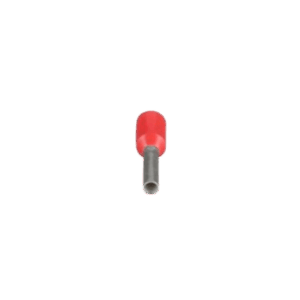 Ferrule Aislado PAN-TERM para Cable 8 AWG, Largo 12mm, DIN Color Rojo. Paquete 100 Piezas