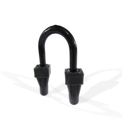 Abrazadera U de Pata Larga con Recubrimiento de PVC para Tubo de 3/4″ (19 mm).