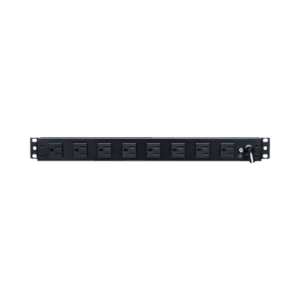 PDU Básico de Montaje en Rack, Con 10 Salidas NEMA 5-15R y Protección Contra Sobretensiones, Enchufe de Entrada NEMA 5-15P, de 19in, 1UR, 15 Amp, 120 Vca