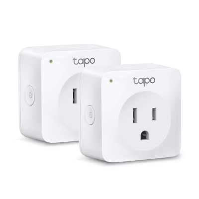 Mini tomacorriente inteligente Wi-Fi, 100 – 120V~, 50/60Hz, 15.0A, compatible con Amazon Alexa y Google Assistant, color blanco.