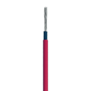 Cable Fotovoltaico Rojo / Cobre Estañado / 6 mm² (10 AWG) / 2000V / Rollo 500m / UL 4703 y TUV