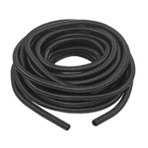 Manguera hermética flexible tipo PolyTuff no metálica, negra de 3/4″, 100 pies. Uso comercial/industrial.