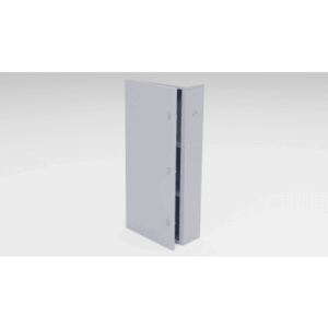 Gabinete para instalación de 3 Baterías , Fabricado en Lámina Galvanizada, Accesorios para poste (No incluidos)