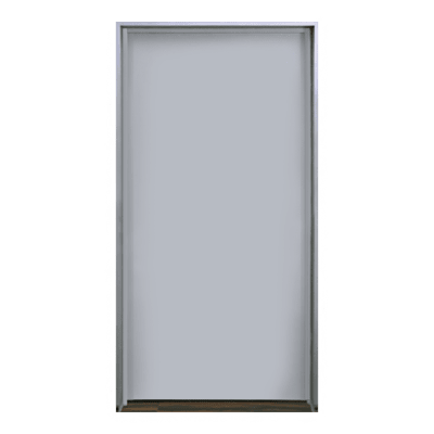 Puerta metálica galvanizada 3×7 pies / Resistente a fuego por 180 min. /Preparación para cerradura cilíndrica y refuerzo para cierra puerta