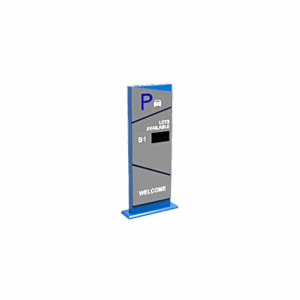 Pantalla Principal de Guía de Estacionamiento / 1 Módulo / Mensaje de Bienvenida / Uso con Aplicación de Guía de Estacionamiento