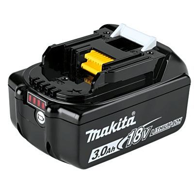Batería LXT Litio-Ion de 18V 3 Ah, con led indicador de nivel de carga.