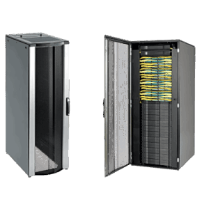 Gabinete Rack ProLine ConnecTek 42 UR / 2000 x 800 x 1100 mm Con Capacidad 1134 kg Acero, Color Negro Con Organizadores Laterales Frontal y Traseros Incluidos