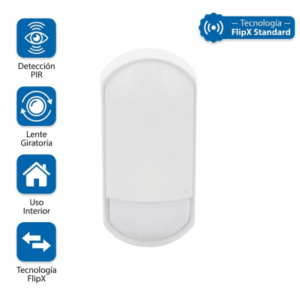 Detector de Movimiento Pasivo / FlipX Standard detector PIR para interior con lente giratoria