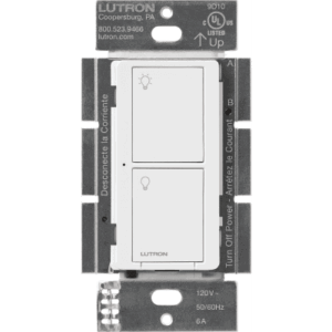 (Caseta Wireless) Interruptor Inteligente On/Off, No requiere cable neutro. 5A /120-277V