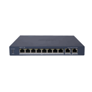 Switch Gigabit PoE+ / Administrable / 8 Puertos Gigabit PoE+ / 2 Puertos Gigabit / Configuración Nube Hik-Partner Pro / Modo Extendido hasta 300 Metros / 110 W