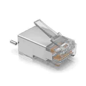 Paquete de 100 Conectores RJ45 Blindados Diseñados para Cables Ethernet UISP (UISP Cable Pro y Cable Carrier)