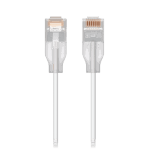 Patchcord UniFi Etherlighting? de 2 Metros (6.56 Pies), hasta 10G / Soporta hasta PoE+++ / Conector RJ45 Transparente para Mejores Efectos de Luz con Switches USW PRO MAX