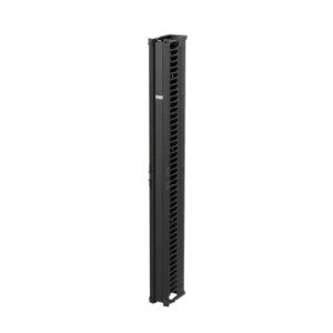Organizador Vertical CableTek, Sencillo (Solo Frontal), Para Rack Abierto de 45 Unidades, 6 in de Ancho, Color Negro