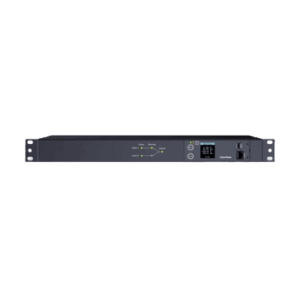 PDU ATS (Fuente Redundante Auto-transferible) Medible, Para Distribución de Energía, 2 Entradas 120 Vca NEMA5-15P, Con 10 Salidas NEMA 5-15R, Horizontal 19in, 1UR