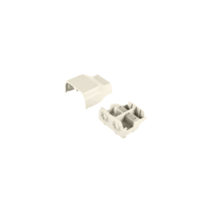 Conexión de tubería a canaleta T70, Salidas de 1/2″, 3/4″, 1″ y 1 1/4″, material ABS, Color Blanco Mate