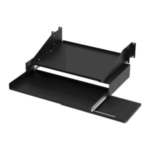 Charola Para Soportar Equipos en Rack de 19in, Con Bandeja Deslizable para Teclado y Mouse , Capacidad de 45.5 kg, 4 UR