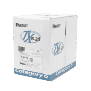 Bobina de Cable UTP 305 Metros (1000 Pies) de Cobre TX6-28Æ, Blanco, Categoría 6, Diámetro Reducido (28 AWG), CM/LSZH, de 4 Pares