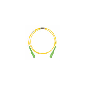 Jumper de Fibra Optica Monomodo 9/125 OS2, SC/APC-SC/APC Simplex, OFNR (Riser), Color Amarillo, 5 Metros (16.40 Pies)
