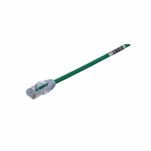 Cable de Parcheo UTP Cat6A, CM/LSZH, Diámetro Reducido (28AWG), Color Verde, 3.05 Metros (10 Pies)