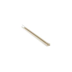 Canaleta LD10 de PVC rígido, con cinta adhesiva para instalación sin herramientas, de 38.4 x 24 x 2438 mm, Color Blanco Mate