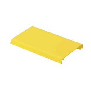 Tapa Con Bisagra a Presión Para Canaleta FiberRunner™ FR4X4YL10, de PVC Rígido, Color Amarillo, 3 m de Largo