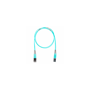 Jumper de Fibra Optica Multimodo 50/125 OM4, LC-SC Duplex, LSZH, Color Aqua, 6 Metros (19.69 Pies)