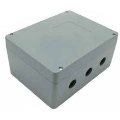 Caja de Unión de Aluminio con 3 salidas de 7/8″ / 3 Orificios en la parte inferior.