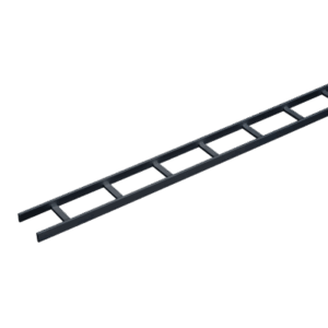 Charola Tipo Escalerilla de Secciones Rectas, 15 in (381 mm) de Ancho, Travesaños a Intervalos de 9 in (229 mm), Tramo de 10 ft (3.05 m), de Acero, Color Negro